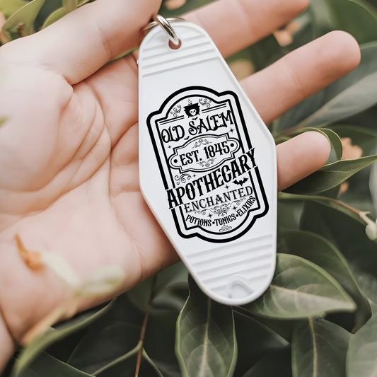 Old Salem Apothecary - Motel Keychain